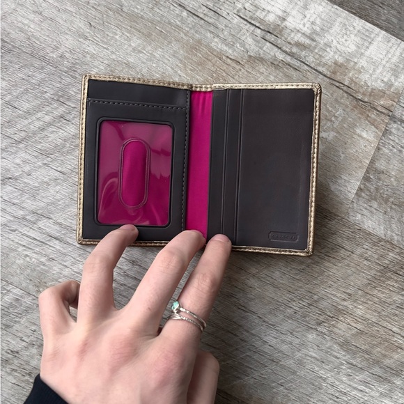 Coach peyton tattersall plaid wallet / card holder - Picture 3 of 6